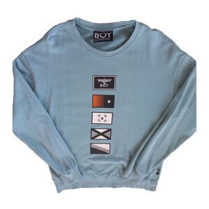 Boy London Men‎ Large Long-sleeved Crewneck Pullover Sweater Jacket art print